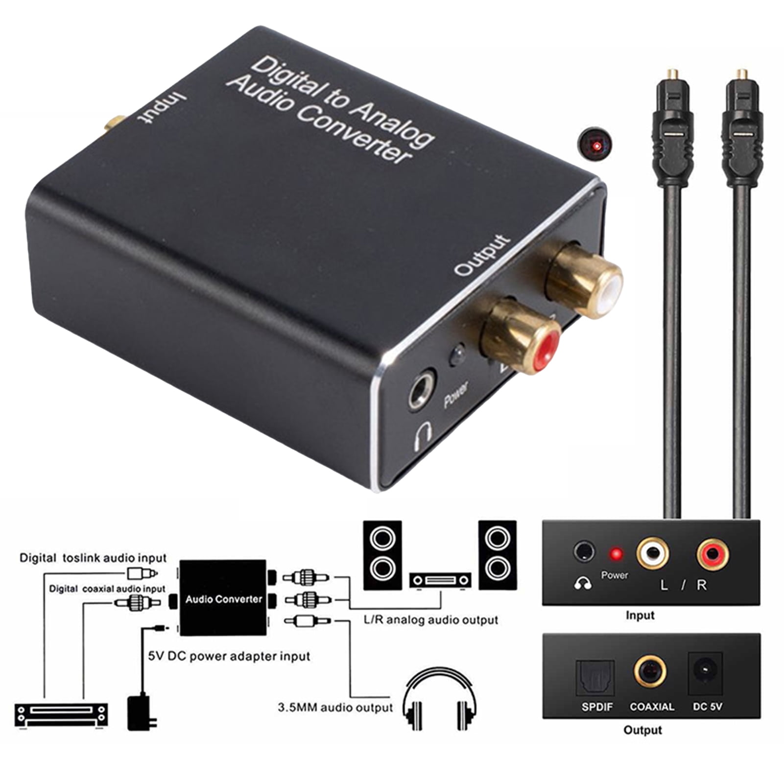 Lifetechs SPDIF3.5 Digital Converter Noise Reduction Plug And Play