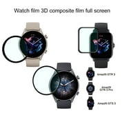 Lifetechs Screen Protective Film Full Coverage High Sensitivity Smart Watch 3D Composite Protector for Amazfit GTR 3/GTR 3 Pro/GTS 3