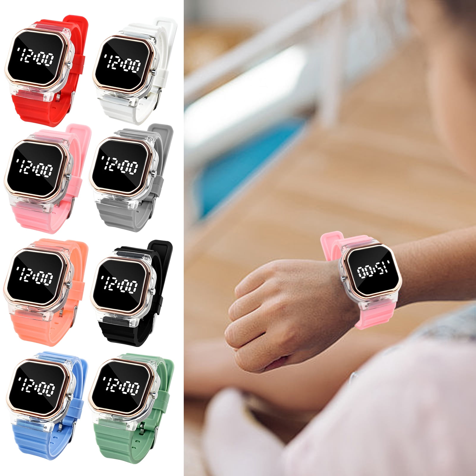 Lifetechs Sport Electronic Watch LED Digital Display Accurate Timing ...