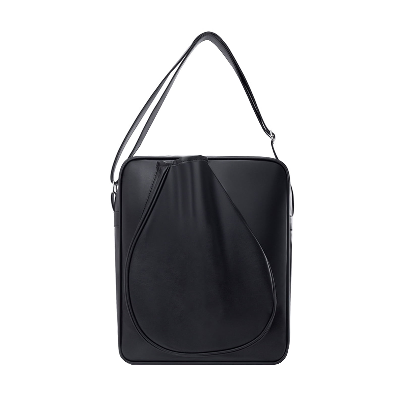 Lifetechs Tennis Bag Tennis Sling Crossbody Bag Large Capacity Faux Leather Racket Bag for Badminton Pickleball Racquets