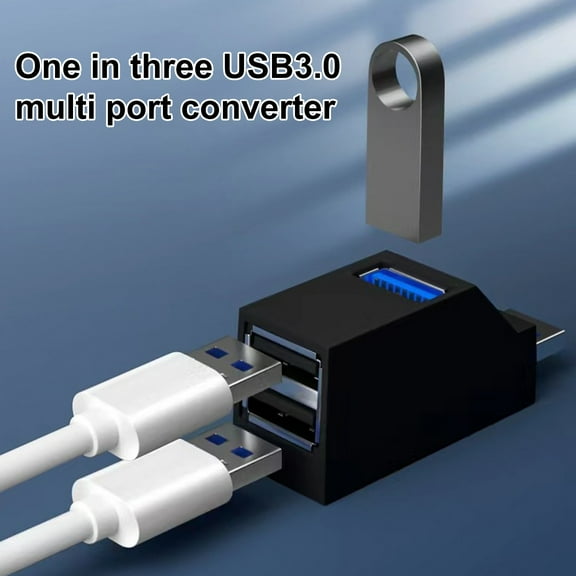 Lifetechs USB 3.0 Hub Portable 3-Port Wireless USB Expander Plug And Play High Speed Data Transfer Multifunctional USB Splitter Laptop Accessories