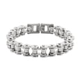 thumbnail image 1 of Lifetechs Unisex Bracelet Motorcycle Chain Design Stainless Steel Punk Hip-Hop Style Luster Smooth Wrist Bangle, 1 of 8