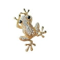 thumbnail image 1 of Lifetechs Unisex Brooch Frog Shape Alloy Rhinestone Decor Anti-slip Bag Coat Collar Hat Scarf Decoration Clothes Pin Party Prom Garment Jewelry, 1 of 8