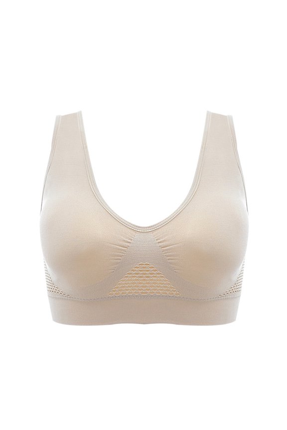 Vest Bra with Chest Pad Wire Free Women Seamless Sports Bra