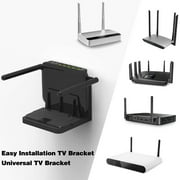 Lifetechs Wall Mount TV Box Mounting Bracket with Hidden Storage Easy Install Organize Power Strip TV Box WiFi Holder