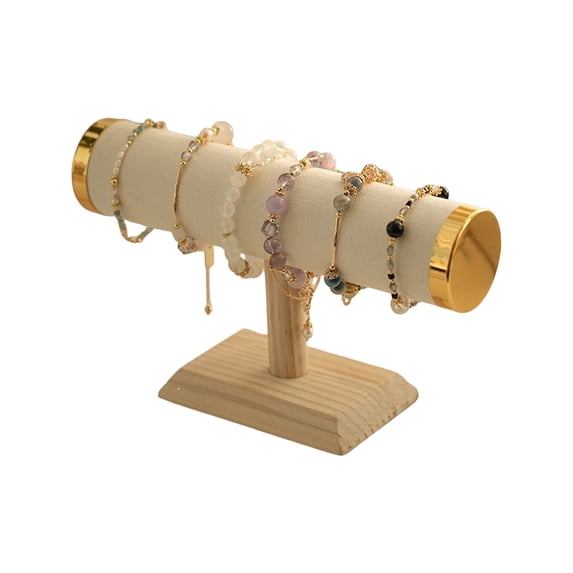 Lifetechs Watch Display Stand Bracelet Display Holder ,Wooden Base Jewelry Shop Bangle Exhibition, Storage Rack Jewelry Organizer
