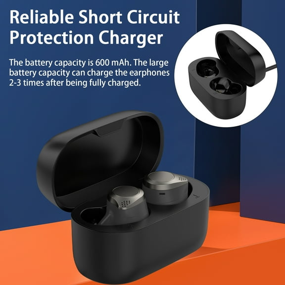 Lifetechs Wireless Earphones Charging Case Box Fast Charging Dust-Proof LED Indicator Headphone Charging Compartment for Elite 75t/for Elite Active 75t