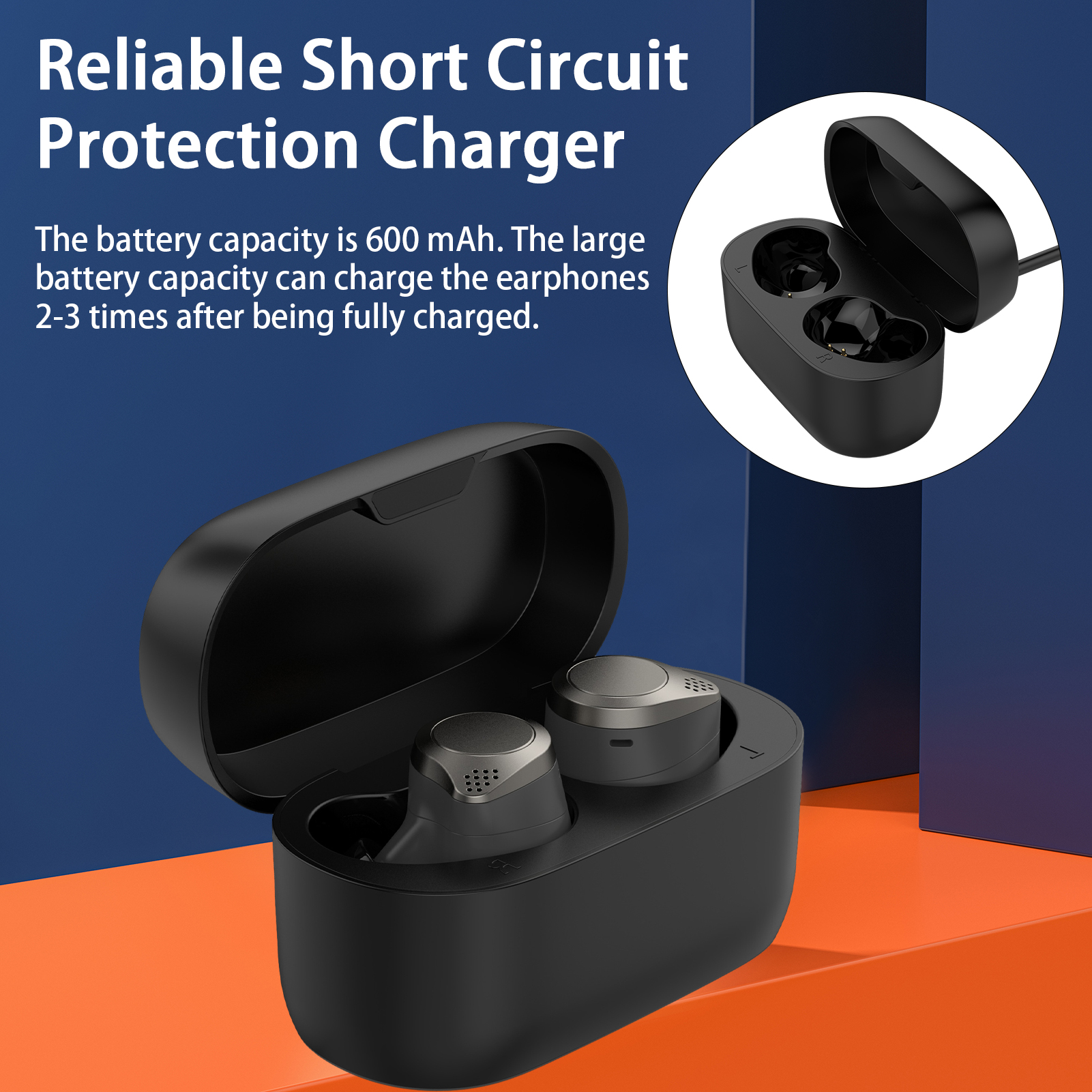 Lifetechs Wireless Earphones Charging Case Box Fast Charging DustProof