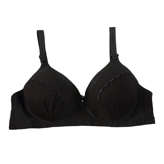 Lifetechs Women Bra Wire-free Adjustable Shoulder Strap Thin Lace Push-up Moisture-Wicking Anti-snagging 3/4 Cup Daily Sport Underwear