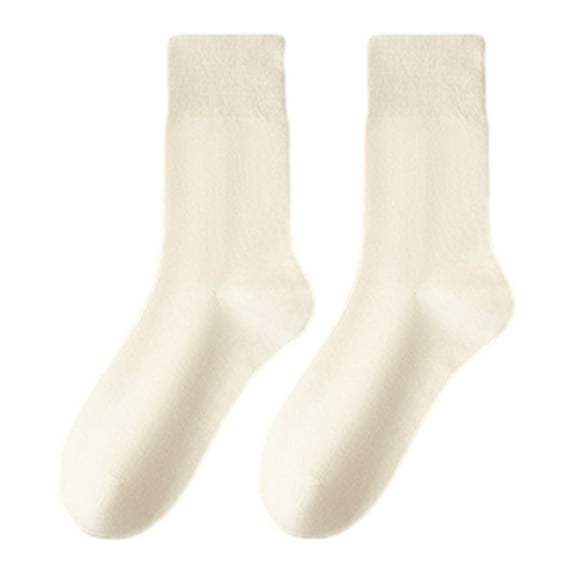 Lifetechs Women's Retro Mid-Calf Socks Warm Crew Socks Cozy Stacking Socks No Pilling Soft Long Socks for Fall Winter