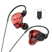 Lifetechs Z802 4-Core Dual Moving Coil HiFi In-Ear Wired Earphone Sports Bass Headset