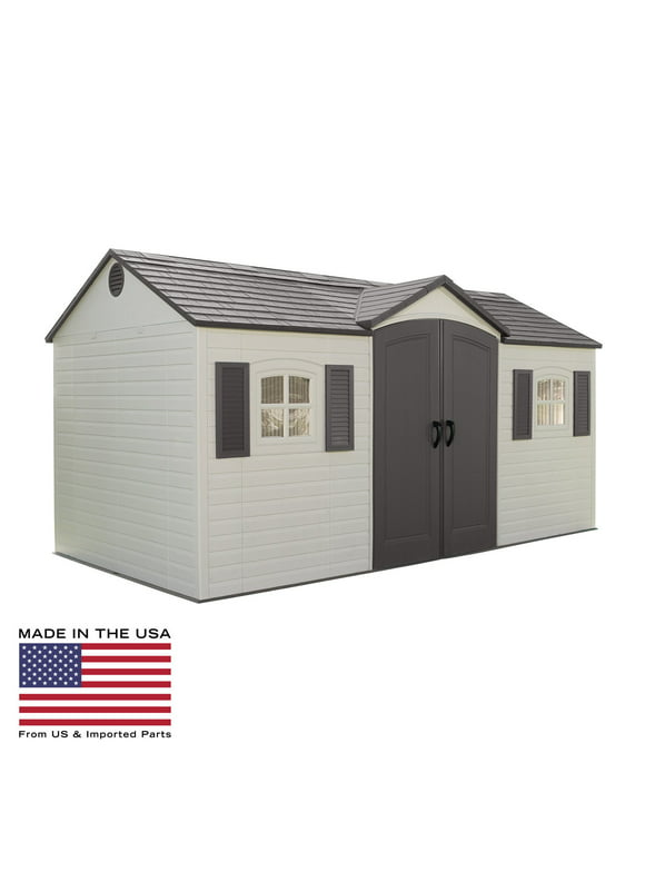 Lifetime 15 ft. x 8 ft. Outdoor Storage Shed - 6446