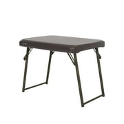 Lifetime 24 inch Compact Rectangle Folding Table, Indoor/Outdoor Light Commercial Grade, Brown 280488