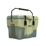Lifetime 28 qt Bear-Resistant Camping Cooler, Premium High Performance, Ice Retention, Hard Cooler, 20 Can Capacity, Moss Fusion 91449