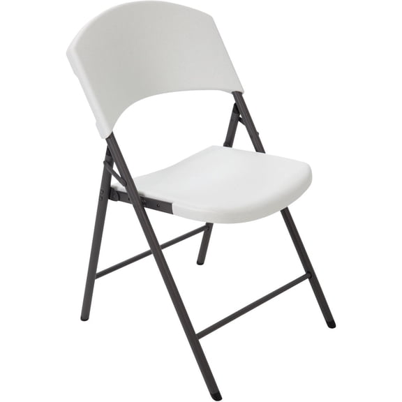 Lifetime Products Contoured Folding Chair, White