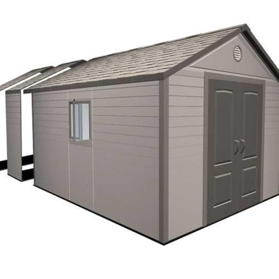Lifetime 30 Extension Kit for 11 Polyethylene Storage Shed (No Windows), 25 Sq. ft. Tan (0125)