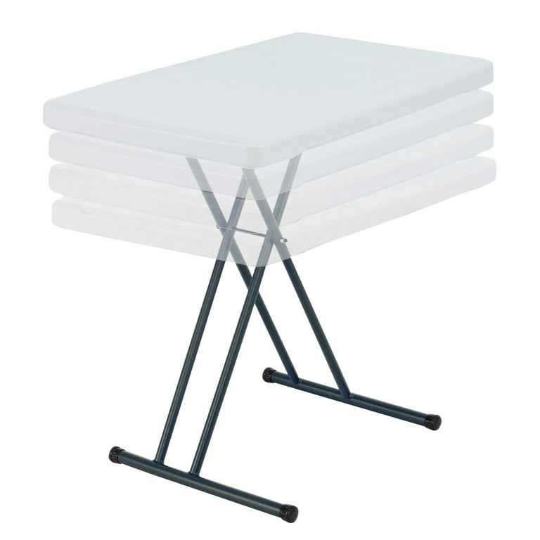 Indoor/Outdoor Commercial Lifetime inch Folding Table, Rectangle 30 White Light (28241) Grade, Granite Personal