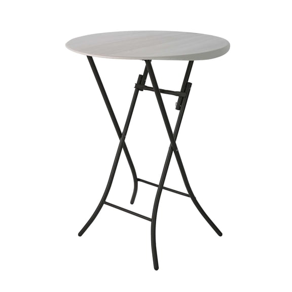 Lifetime 33 inch Round Bistro Table, Indoor/Outdoor Light Commercial, Almond (80362)