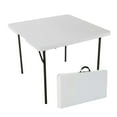 thumbnail image 1 of Lifetime 37 in. Square Fold-in-Half Table, Indoor/Outdoor Light Commercial Grade, White (280228), 1 of 17