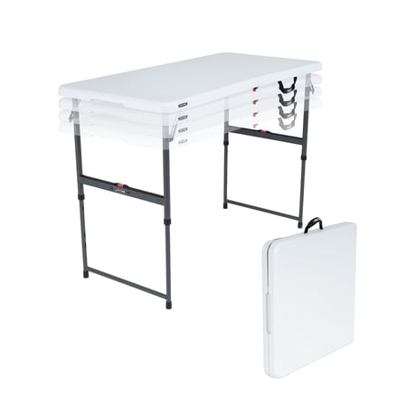 Lifetime 4-Foot Fold-in-Half Adjustable Table (Residential)