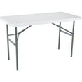 thumbnail image 1 of Lifetime 2940 4 FT. LIGHT COMMERCIAL TABLE (WHITE GRANITE), 1 of 2