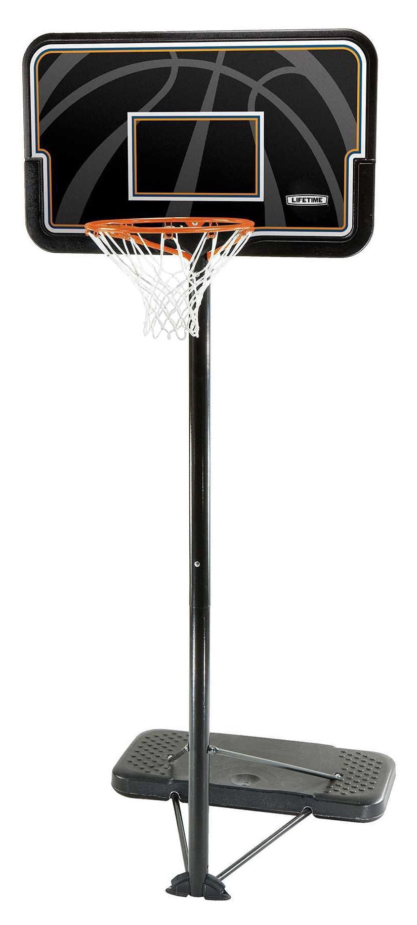 Lifetime 7.5ft-10ft Adjustable Height 44" Impact Outdoor Portable Basketball System (90926)