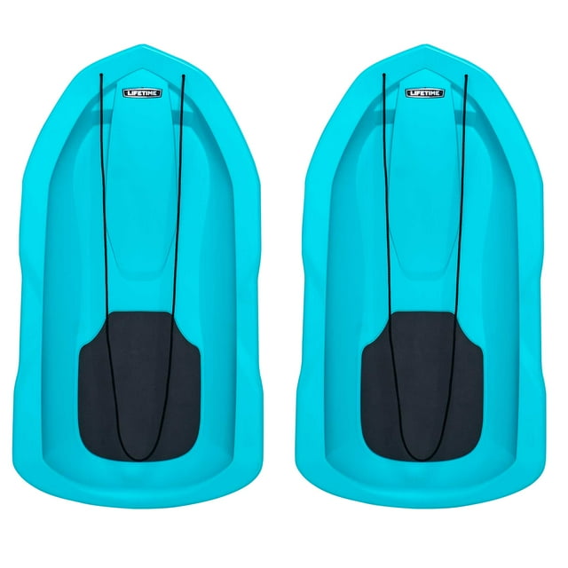 Lifetime 48 inch Premium Snow Sled 2Pack, Aqua (91141)