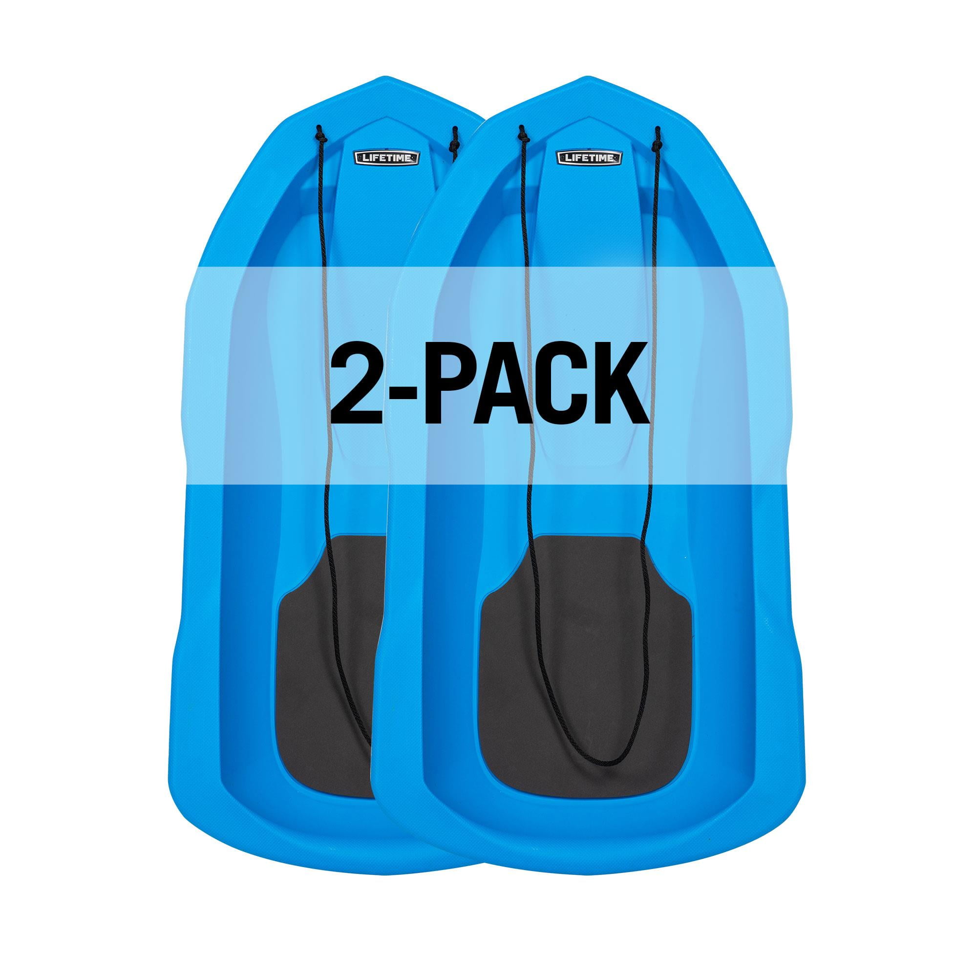 Lifetime 48 inch Premium Snow Sled 2-Pack, Blue (91400)