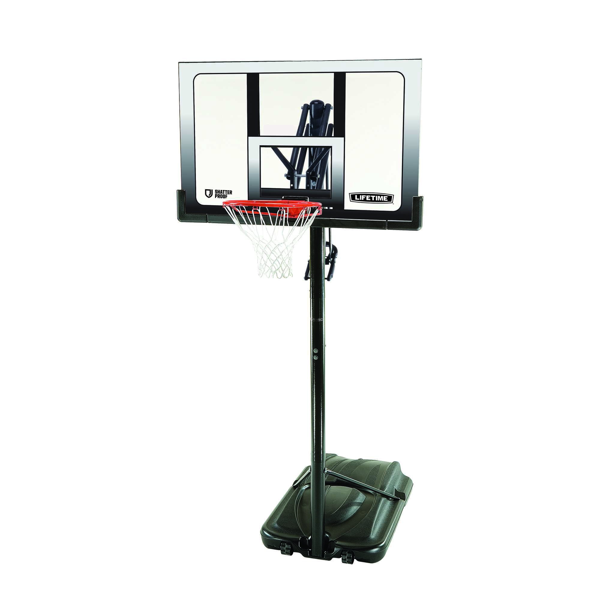 Lifetime Adjustable Portable Basketball Hoop, 52 inch Polycarbonate