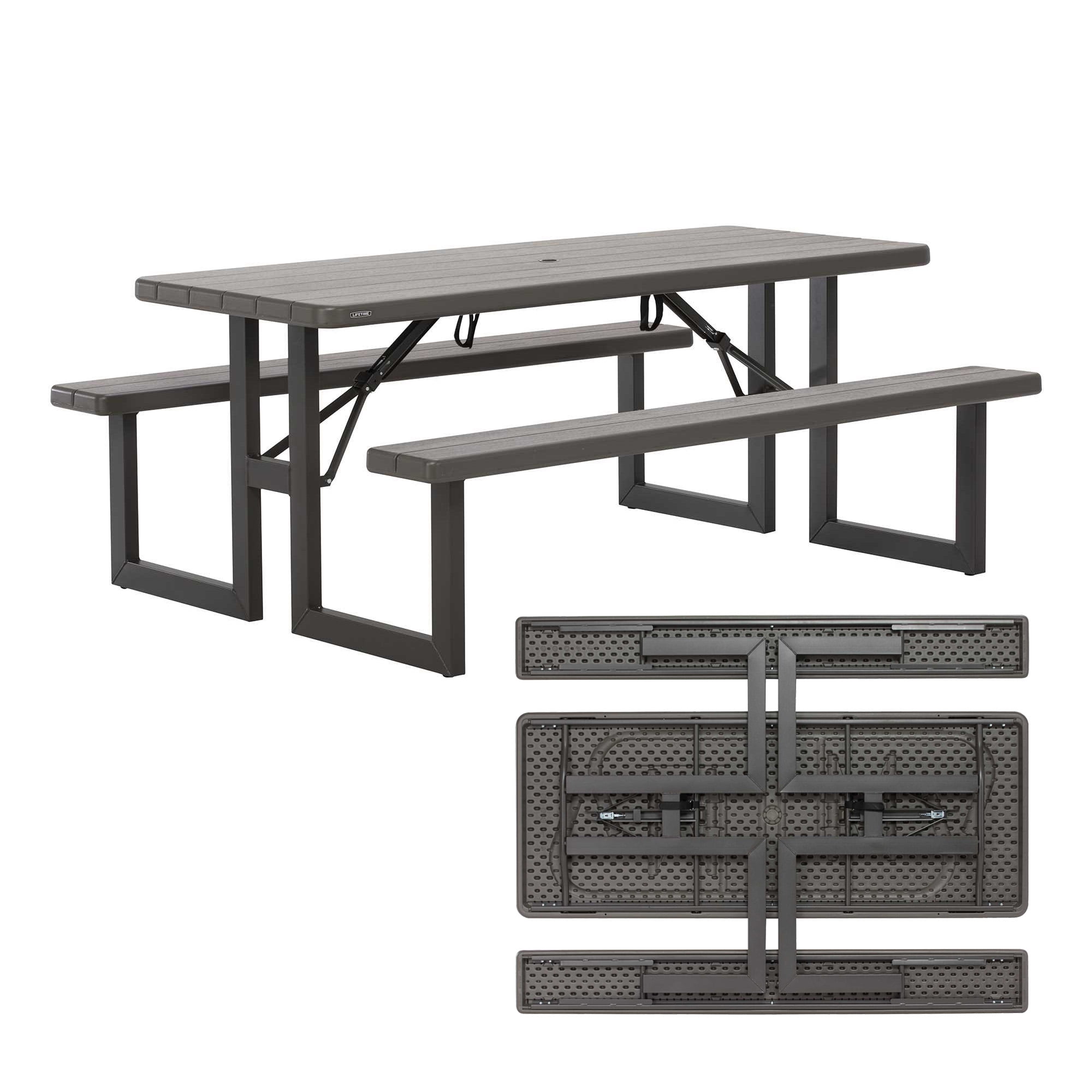 Lifetime 6-Foot Craftsman Outdoor Polyethylene Folding Picnic