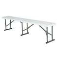 thumbnail image 1 of Lifetime 6-Foot Fold-in-Half Bench, Light Commercial, White (80305), 1 of 10