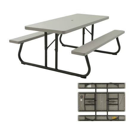 Lifetime 6 Foot Folding Picnic Table, Putty, 22119