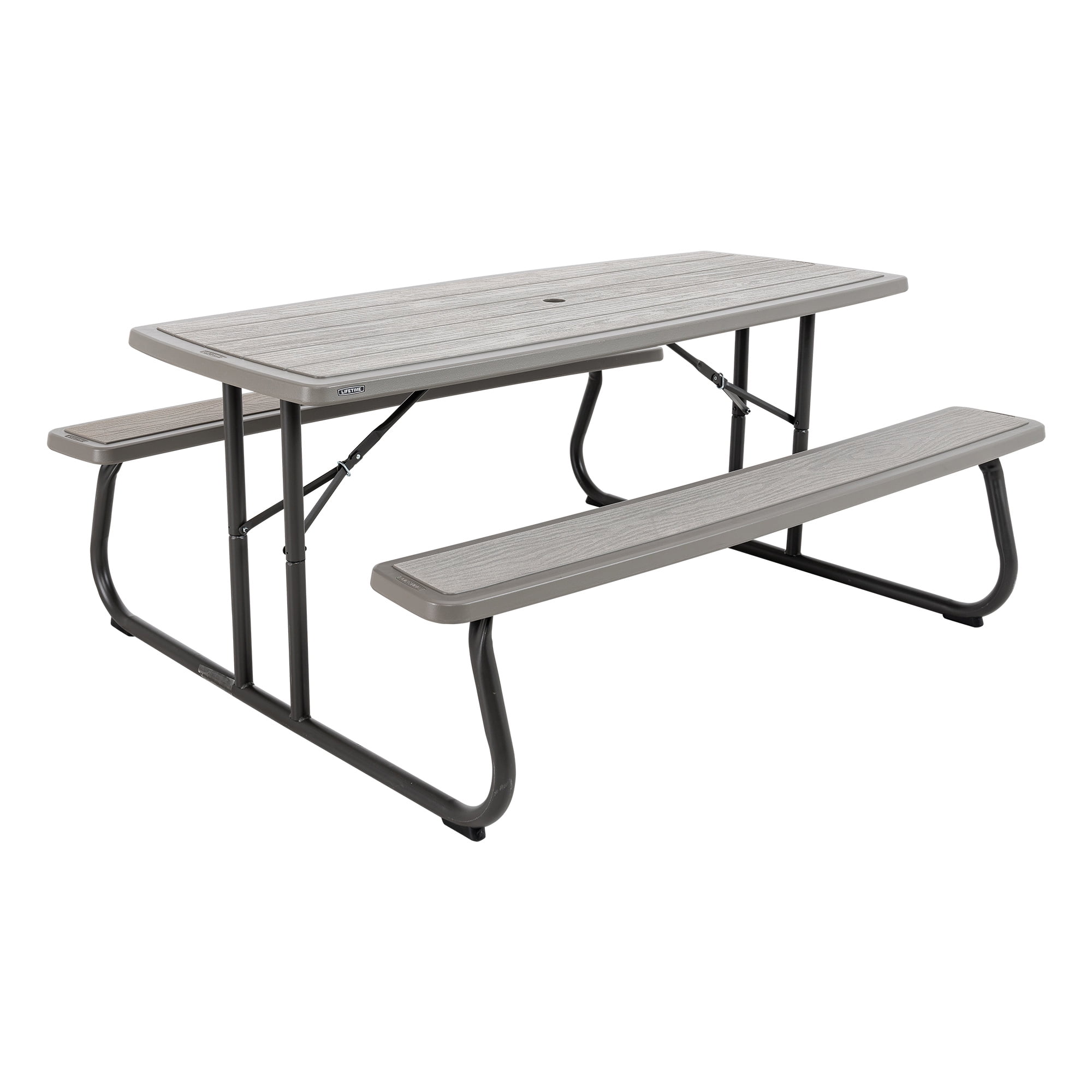 Lifetime 6Foot Folding Plastic Rectangle Picnic Table (60366
