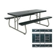 thumbnail image 1 of Lifetime 6 Foot Polyethylene Picnic Table, Hunter Green (22123), 1 of 12