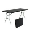 thumbnail image 1 of Lifetime 6 Foot Rectangle Fold-In-Half Table, Indoor/Outdoor, Light Commercial Grade, Black (80788), 1 of 13