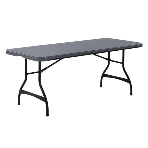 Lifetime 6 Foot Rectangle Folding Table, Indoor/Outdoor Commercial Grade, Wilson Gray
