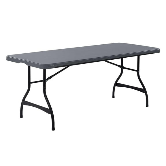 Lifetime 6 Foot Rectangle Folding Table, Indoor/Outdoor Commercial Grade, Wilson Gray