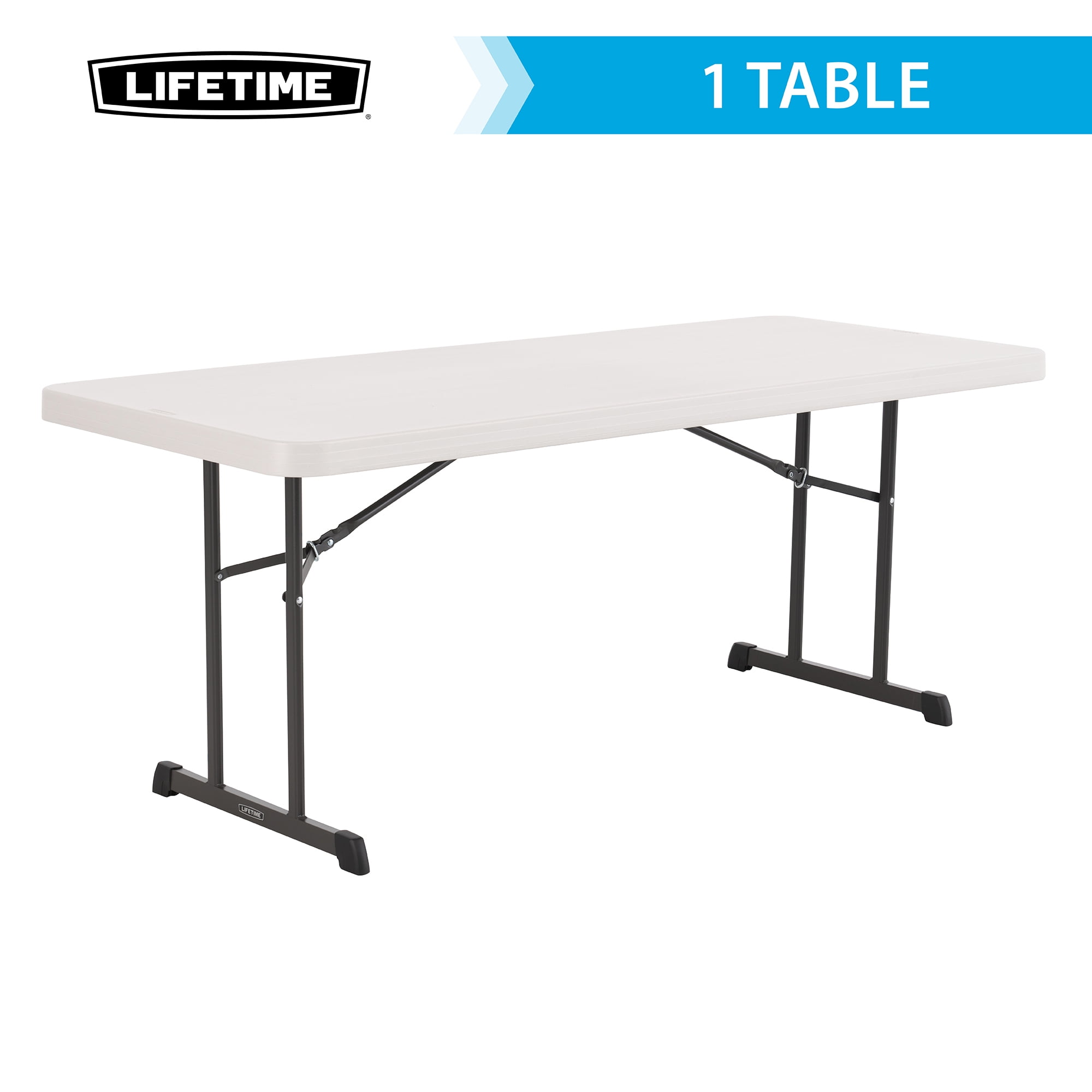 Lifetime 6 Foot Rectangle Folding Table, Indoor/Outdoor