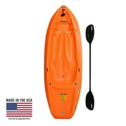 Lifetime Wave Youth 6 ft Sit-On-Top Kayak with Paddle, Orange 90154