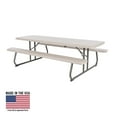 Lifetime 8Foot Classic Folding Picnic Table, Almond, 80123