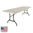 thumbnail image 1 of Lifetime 8' Commercial Grade High-Quality Folding Table, Almond (22984), 1 of 11