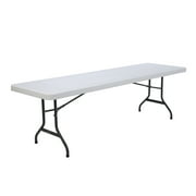 Lifetime 8-Foot Commercial Grade Folding Table, White Granite 22980