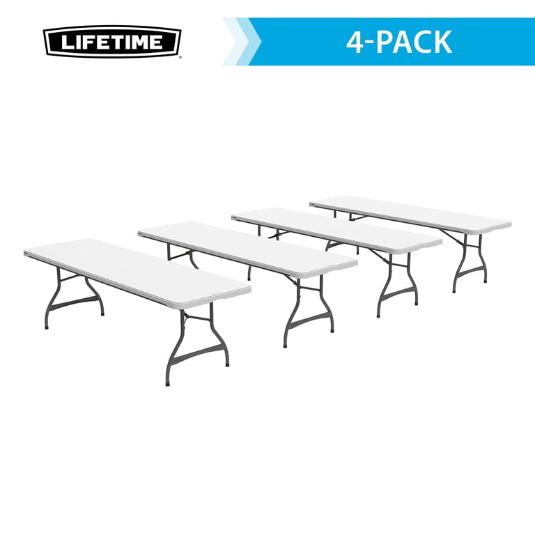 Lifetime 8 Foot Rectangle Folding Table, Indoor/Outdoor Commercial