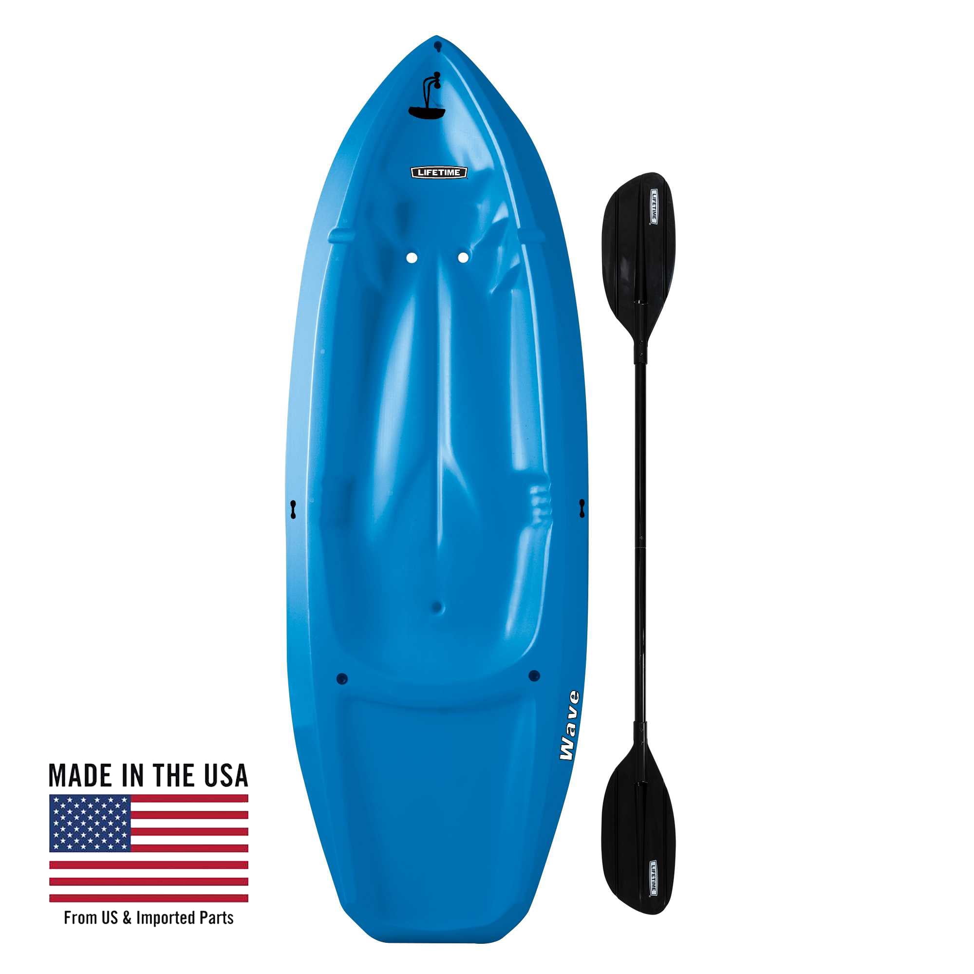 Lifetime Wave Youth 6 ft Sit-On-Top Kayak with Paddle Blue (90097
