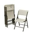 thumbnail image 1 of Lifetime A-Frame Folding Chair, Almond (Set of 4)-81171, 1 of 9