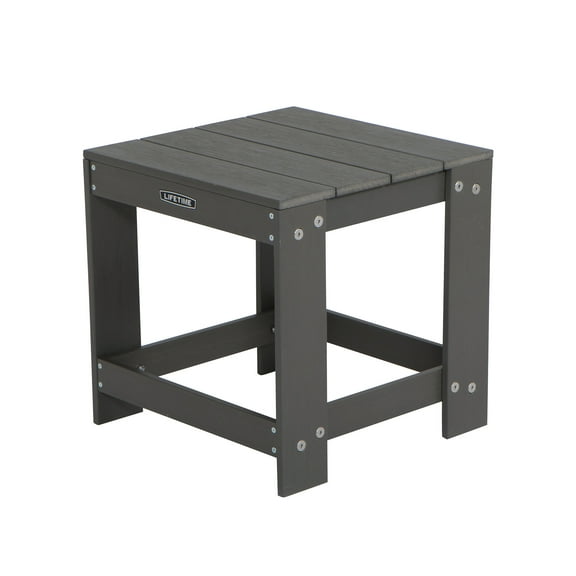 Lifetime Adirondack Outdoor Polystyrene Table, Harbor Gray (60292)