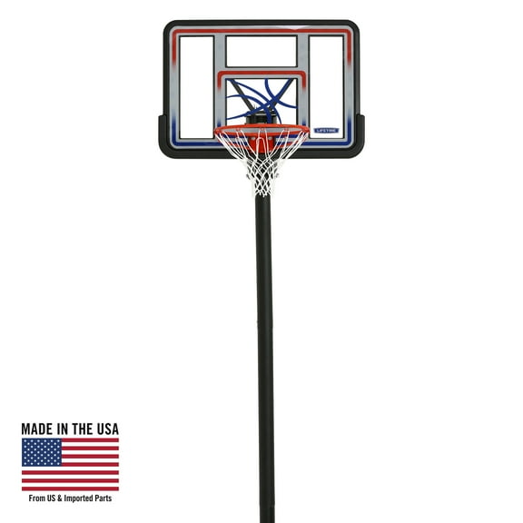 1008 Lifetime 44-inch Adjustable Inground Basketball Hoop with Shatterproof Fusion Backboard, All-Weather Net, and Classic Steel Rim