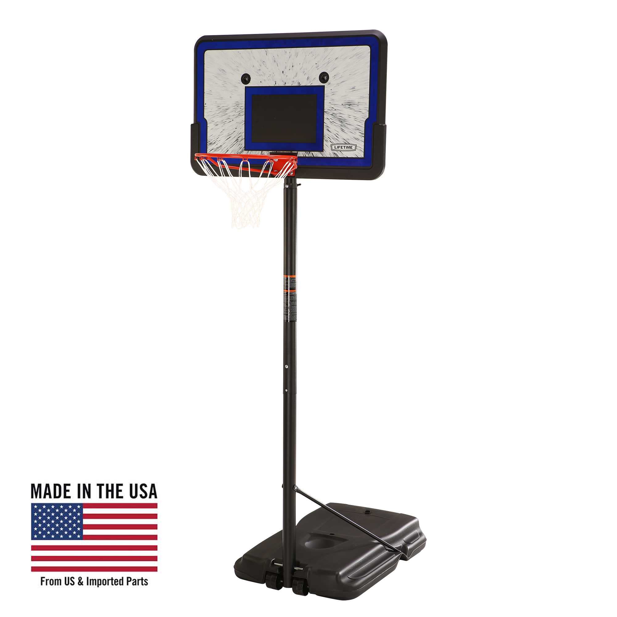 Lifetime Adjustable Portable Basketball Hoop, 44 inch HDPE Plastic Impact® (1221) - image 1 of 14