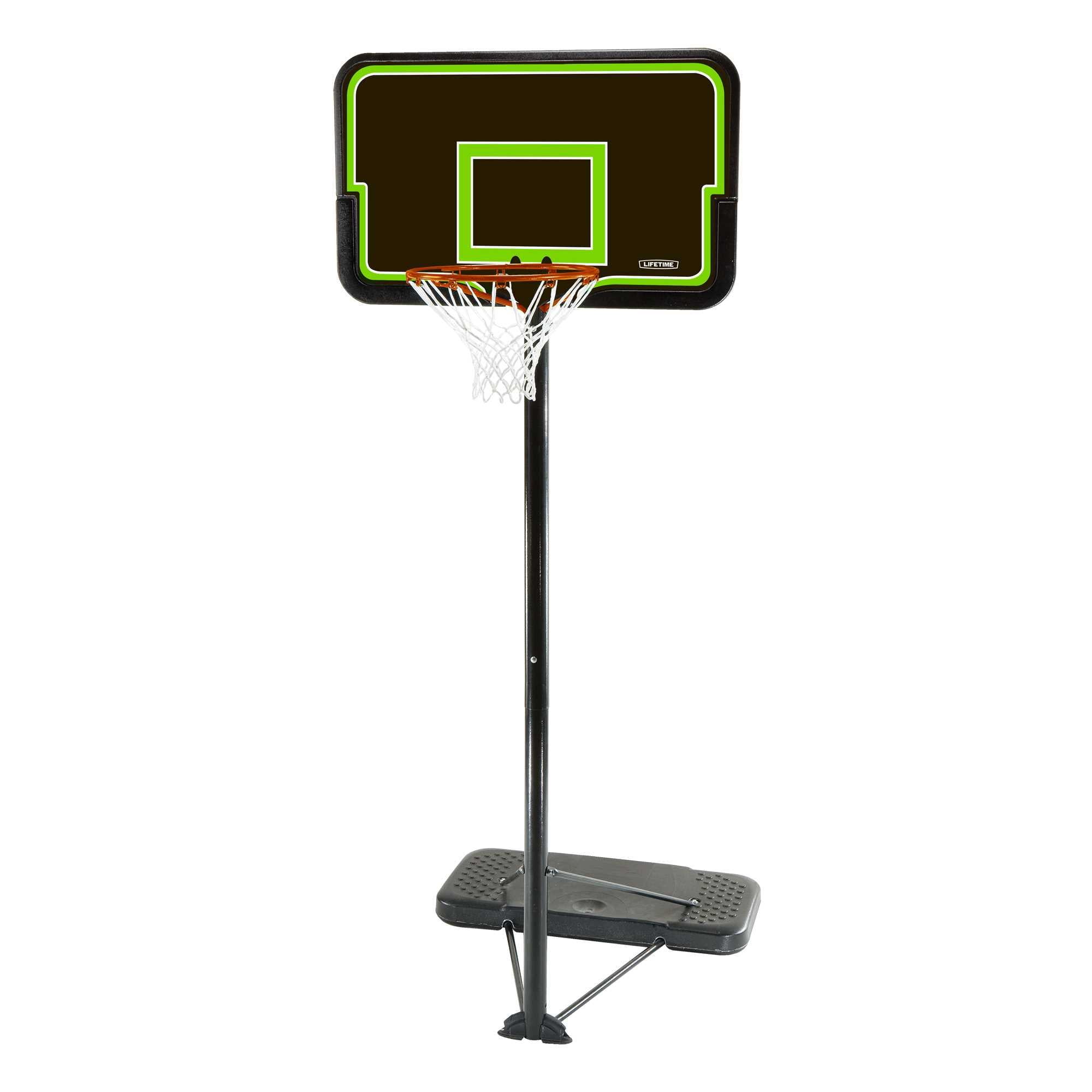 Lifetime Adjustable Portable Basketball Hoop, 44 inch HDPE Plastic