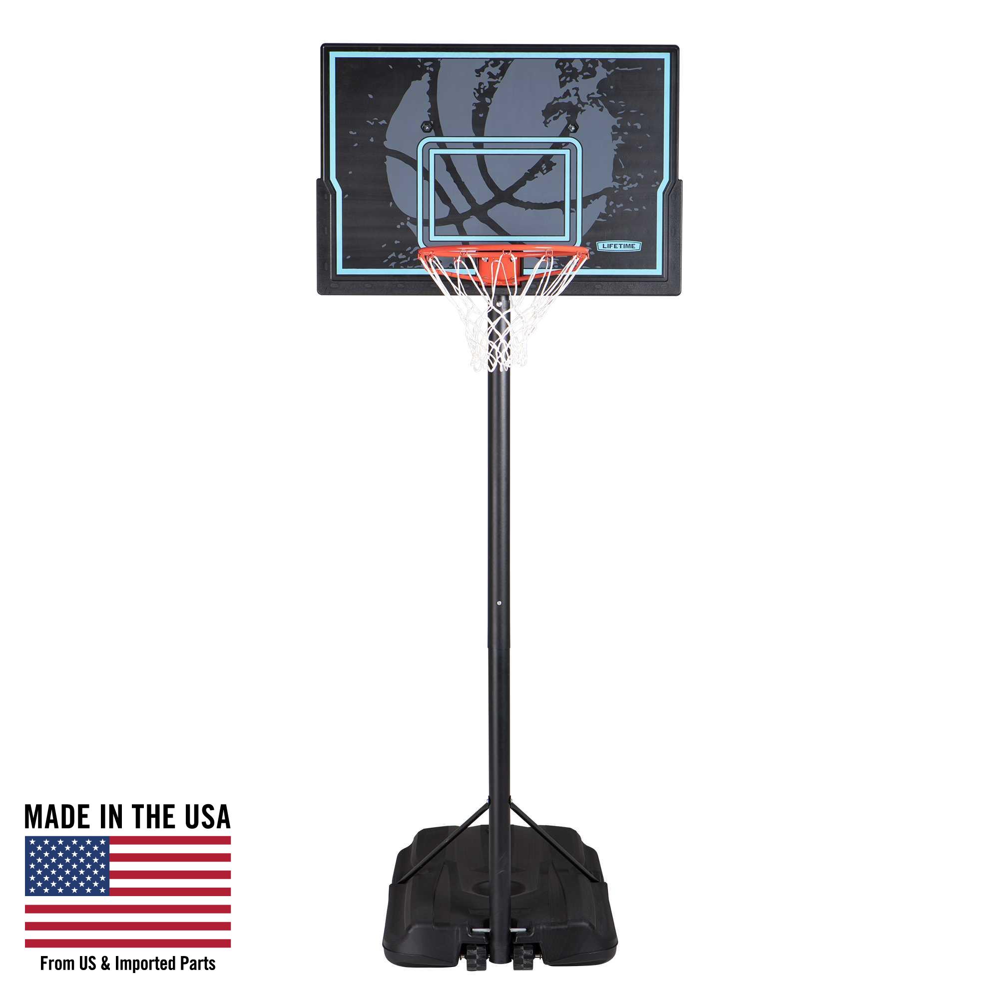 Lifetime Adjustable Portable Basketball Hoop, 44 inch HDPE Plastic Impact® (90759) - image 1 of 17